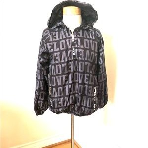 Windbreaker Jacket With Hoodie